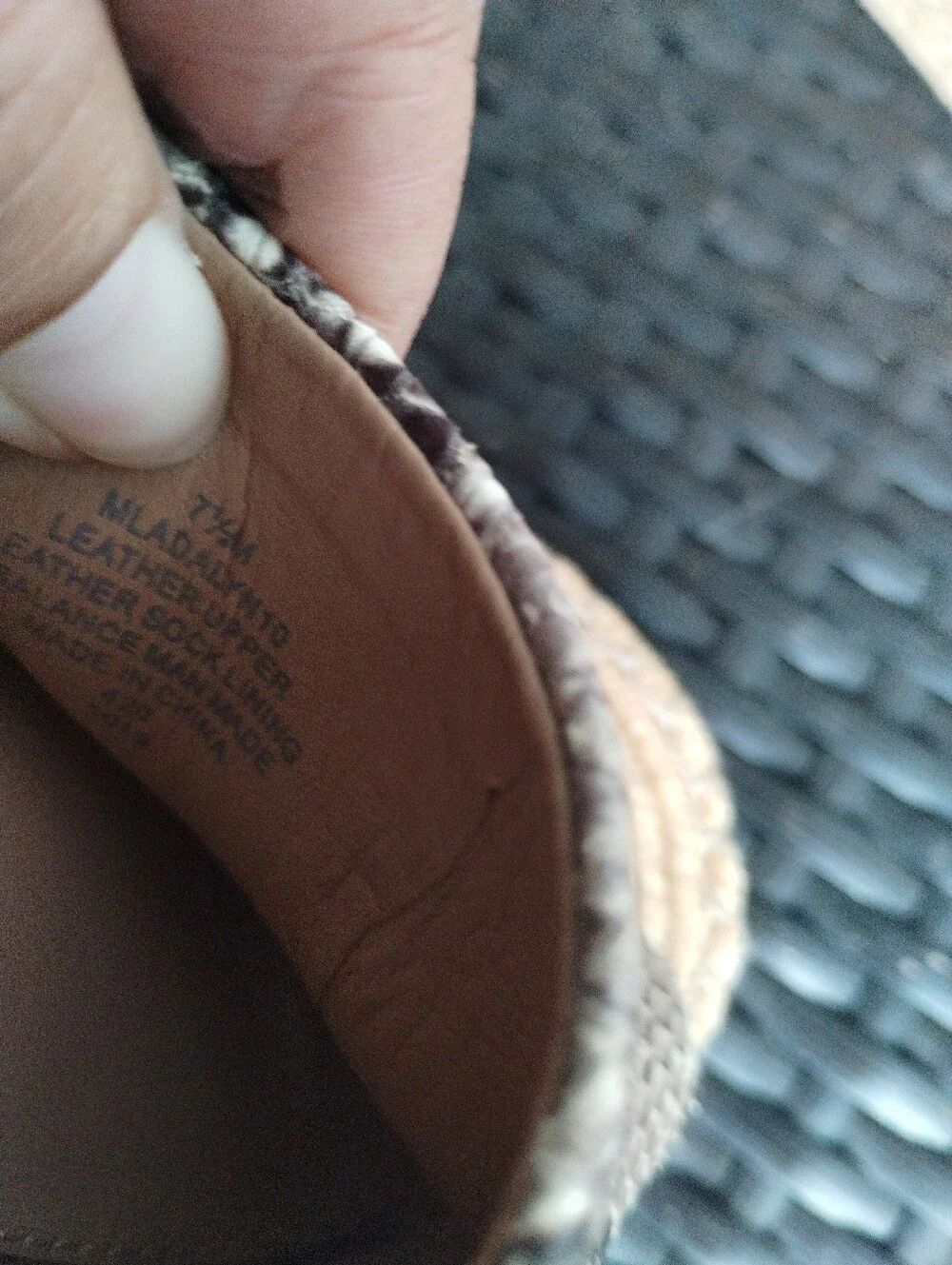 Marc Fisher LTD Devon Snake Print Espadrille Wedges Women’s 7.5